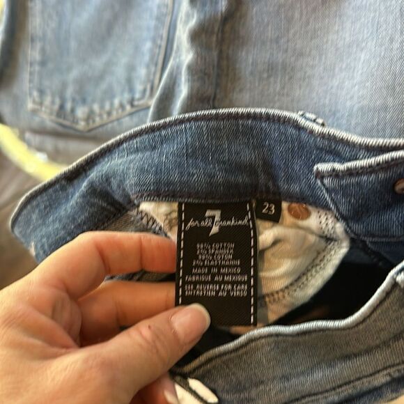 👖 7 For All Mankind Ankle Gwenevere Jeans Size 23 - Picture 7 of 7